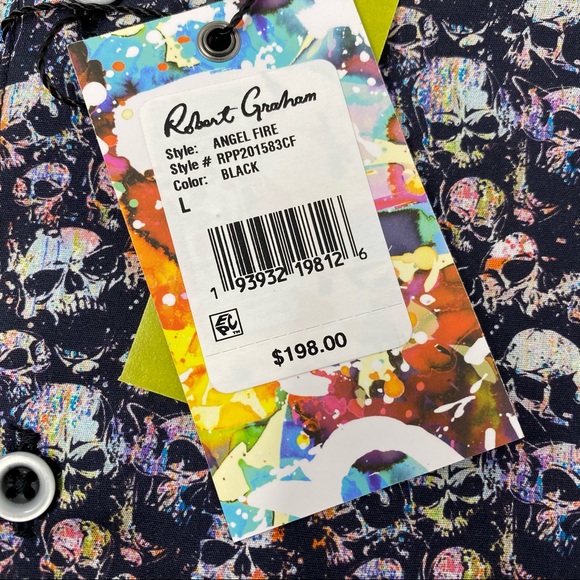 Robert Graham Angel Fire Flip Cuff Button Shirt - Picture 5 of 7